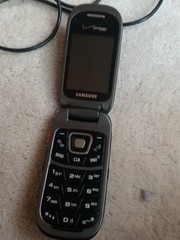 *VERIZON / PAGE PLUS, SAMSUNG SCH-U680 CONVOY 3 CELLULAR PHONE PTT, GRAY WARM