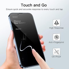 2-Pack Anti-Spy Tempered Glass Screen Protector for iPhone 13 Pro Max 6.7