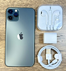 Apple iPhone 11 Pro Max – 256GB Midnight Green (Unlocked) Excellent 100% Battery