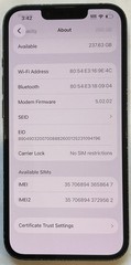 TESTED USED GSM UNLOCKED MIDNIGHT iPhone 13, 256GB A2482 MLAH3LL/A, 95% BATTERY.
