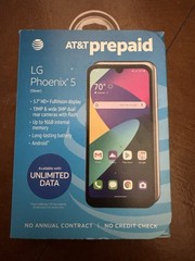 LG Phoenix 5 16GB 5.7″ Android Smartphone AT&T Prepaid (Silver)