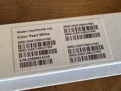 Freedom Phone ClearPhone 220 Pearl White 6 inch 64gb NEW IN OPEN BOX