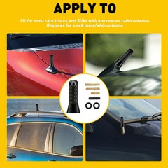 Universal Car Antenna With Metal Core For FM Radio Reception Compatible With