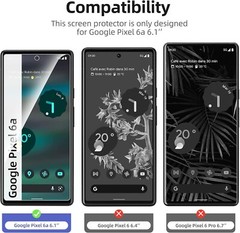 For Google Pixel 6a Screen Protector Tempered Glass HD Clear Full Coverage 3Pack