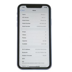 Apple Iphone Xr Model: MT352LL/A (A1984) 64GB Capacity 98% Battery Health
