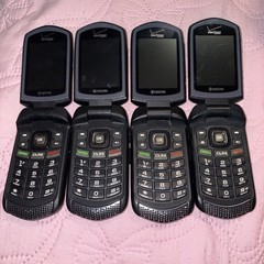 EXCELLENT CONDITION #2 VERIZON KYOCERA DURAXV E4520 RUGGED WATER-RESISTANT LOT