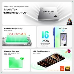 Infinix Note Edge (Lunar 8GB/128GB) MediaTek Dimensity 7100 NFC Global Version.