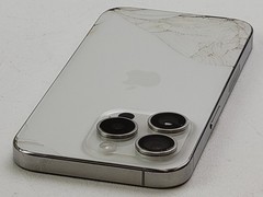 Apple iPhone 15 Pro (A2848) 128GB – White (Unlocked) – *DAMAGED* – H5795