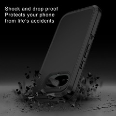 3PCS Shockproof Dust Drop Proof 3-Layer Full Body Case for Google Pixel 10A Blac