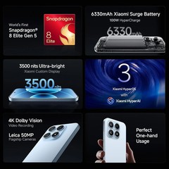 Xiaomi 17 (Black 12GB 512GB)Snapdragon® 8 Elite Gen 5 NFC Esim NO Tariffs to USA