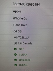 Apple iPhone 6s 64GB – Rose Gold- Unlocked – A1688 – Clean IMEI – See photos