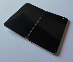 White Microsoft Surface Duo 128GB Android Phone with EXTERNAL CRACKS & NO POWER