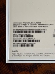 Apple iPhone SE 2nd Gen 128GB Black A2275 MHFC3LL/A w/ 2 Screen Protectors