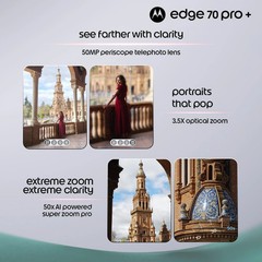 MOTOROLA Edge 70 Pro+ (Chicory Coffee, 256GB 12GB RAM) Dimensity 8500 Extreme.
