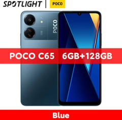 (Unlocked)NEW Xiaomi POCO C65 Dual SIM Android Mobile Phone AU – Blue/6GB+128GB