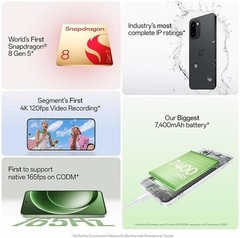OnePlus 15R 5G Global Version 512GB 12GB Snapdragon 8 Gen 5 Mint Breeze NFC