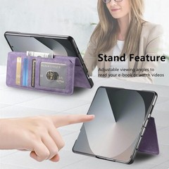 Samsung Galaxy Z Fold 7 Case with Detachable Magnetic Wallet, Retro PU Leather F