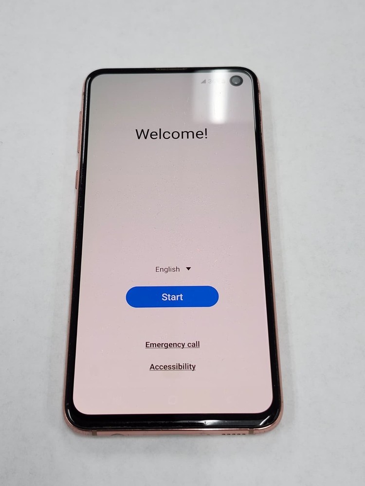 DEFECTIVE – Samsung Galaxy S10E -128 GB – Pink – GSM Unlocked – SM-G970U – 11881