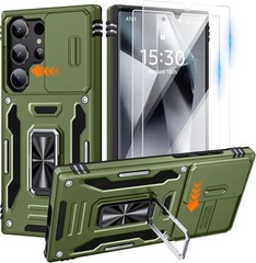 Samsung S24 Ultra Case,Magnetic Kickstand,Drop Tested,Military Grade-Olive Green