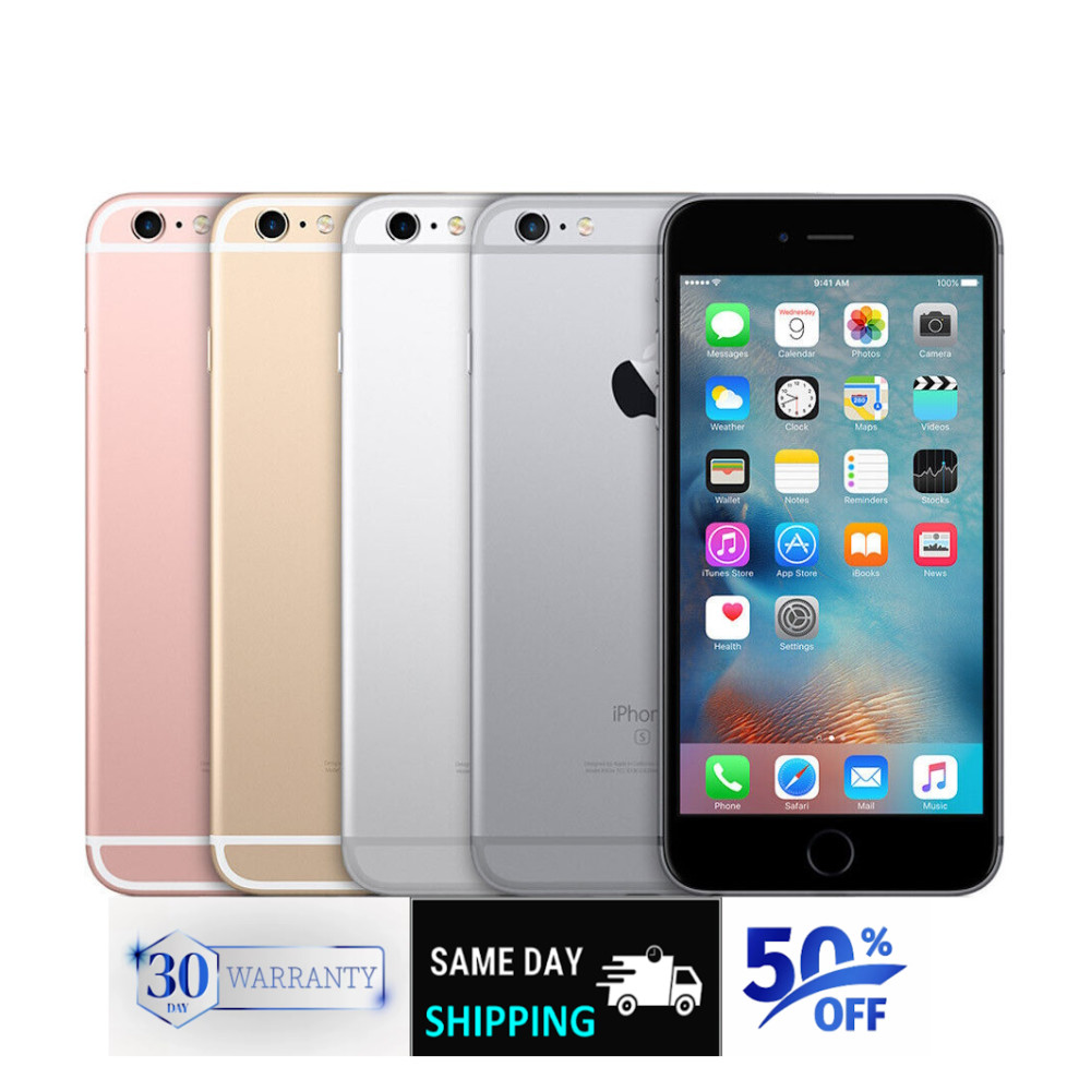 Apple iPhone 6s+ Plus Rose Gold Silver Gray 📱16/64GB Unlocked Verizon Att