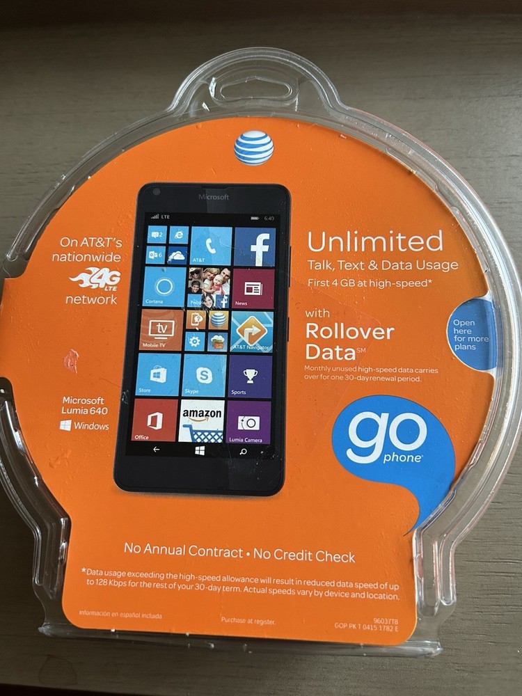 AT&T Microsoft Lumia 640 LTE Go Phone