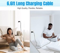 6FT Quick Charge Type-C Wall Charger for Samsung Galaxy S10/S20/S21