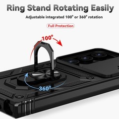 Case & HD Screen Protector for Samsung Galaxy S24 Ultra Military-Grade Kickstand