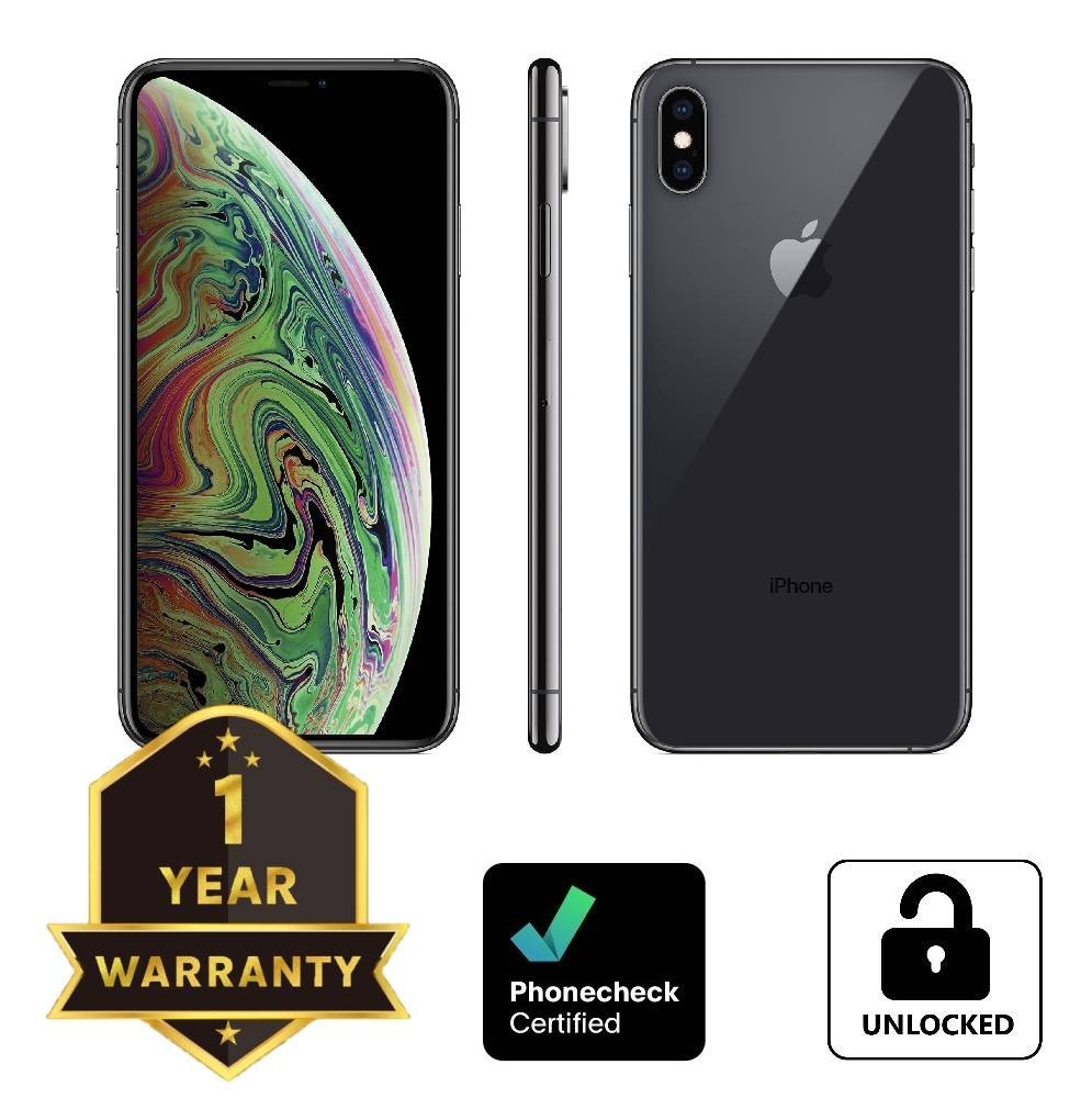 Apple iPhone XS Max – 64 GB – Space Gray (Unlocked) Smartphone – Very Good