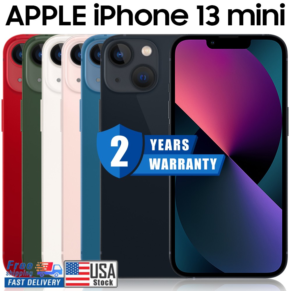 New Apple iPhone 12 MINI/13 mini/ 14/iPhone 14 Pro Max Unlocked 2 YEAR Warranty