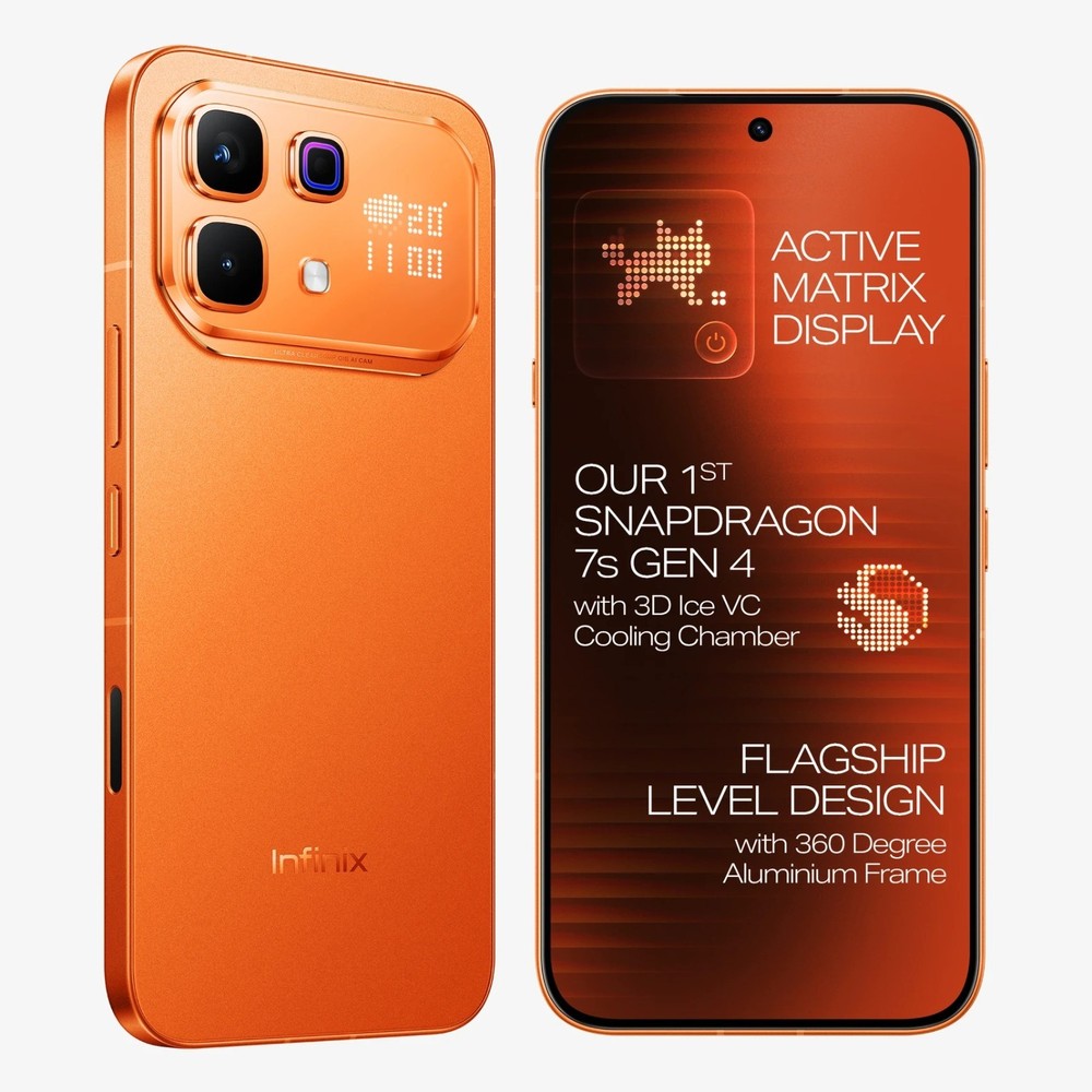 Infinix NOTE 60 Pro (Orange, 128 GB 8 GB RAM) Snapdragon 7s NFC Global Version.