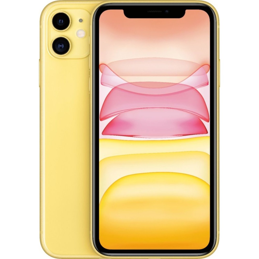 Apple iPhone 11 256GB (Verizon + Sprint + GSM Fully Unlocked) – Yellow – Good