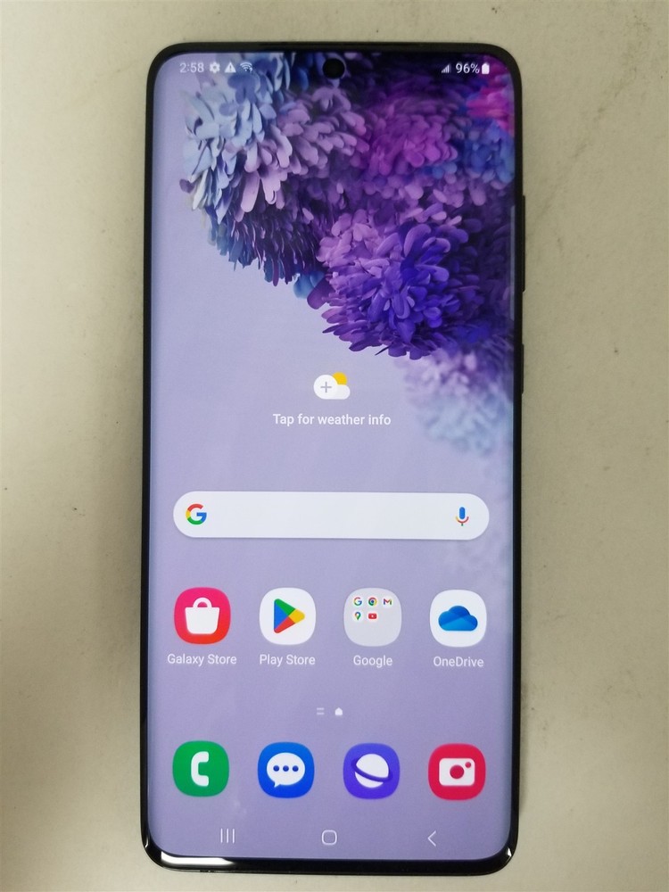 Samsung Galaxy S20+ 5G 128GB Black SM-G986U1 (Unlocked) Discounted zW2907