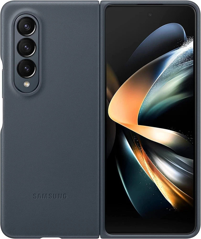 Galaxy Z Fold 4 Case – Protective Leather Cover with Front and Back Protection