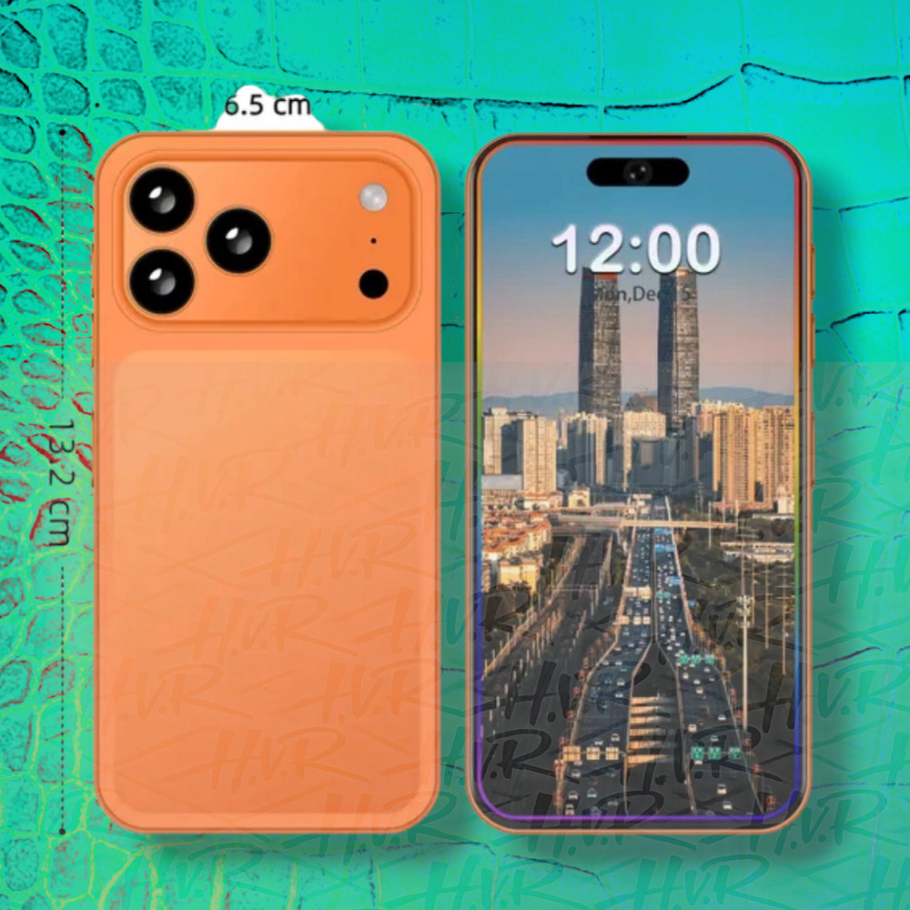 I17 Pro Max Android Smartphone Global Unlocked 6.8″- Orange!