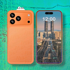 I17 Pro Max Android Smartphone Global Unlocked 6.8″- Orange!