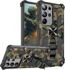 Camouflage Case & Kickstand for Samsung Galaxy S24 Ultra Military Grade Shockpro