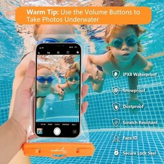 2Pack Universal Waterproof Phone Case Pouch Bag for iPhone 14 Pro Max/Galaxy S23