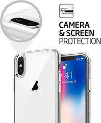 iPhone Xs Max Case Clear Back Shockproof TPU Bumper Protective Phone Cover