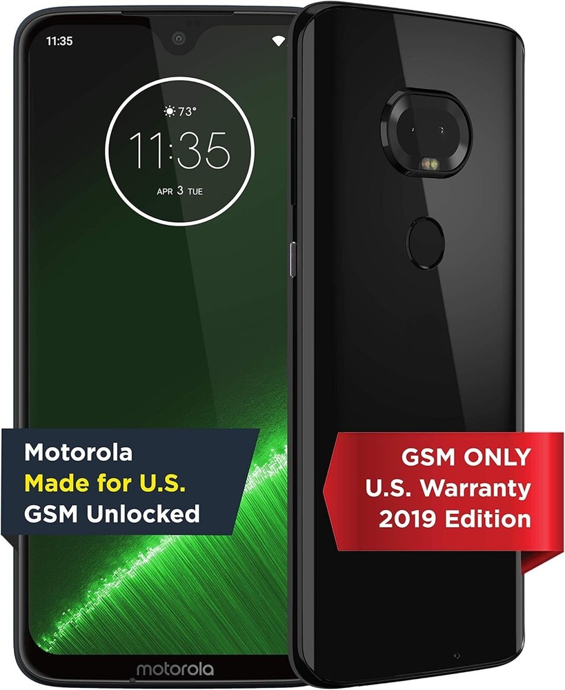 NEW Motorola OEM G7Plus 64GB OVAL CAM DeGoogled LineageOS Privacy sd card A+