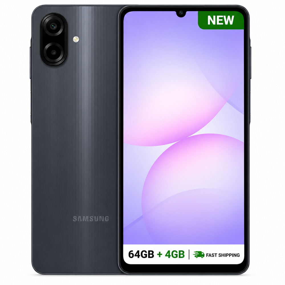 Samsung Galaxy A07 64GB 4GB RAM GSM Dual Sim Unlocked Phone 6.7″ Black-Brand New