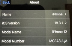 iPhone 12 Model Number MGF43LL/A Black 64GB Unlocked