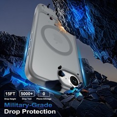 Case & Screen Protector for iPhone 16e & iPhone 17e with Lanyard Wrist Strap Gre