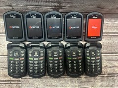 Lot Of 5 Kyocera DuraXV E4520PTT Rugged GPS Waterproof Cell Phone Verizon *Read*