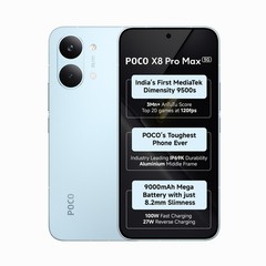 POCO X8 Pro Max (Blue, 512GB 12GB RAM) 6.83″ Dimensity 9500s Global Version.