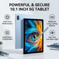 10.1 Inch 5G Tablet Support For 1412GB RAM 512GB ROM 8MP 13MP Cameras