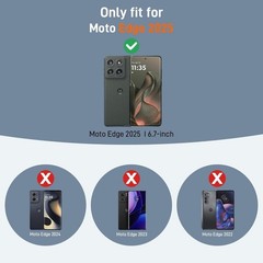 For Motorola Moto Edge 2025 Case with Military-Grade Protection and Camera Cover