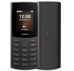 Nokia 105 Mobile 2024 Model Phone SIM-Free Unlocked Dual SIM Black Genuin UK