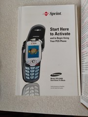 Samsung SPH-N400 – Gray ( Sprint ) Super Rare Flip Phone – Locked Screen Dim