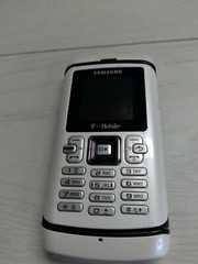 (1) PO 1ST Samsung SGH T559 (T-Mobile) Red White Cell Phone Fast Ship Vintage PS