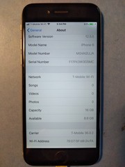 iPhone 6 A1549 16GB Gray AT&T UNLOCKED CDMA + GSM Excellent